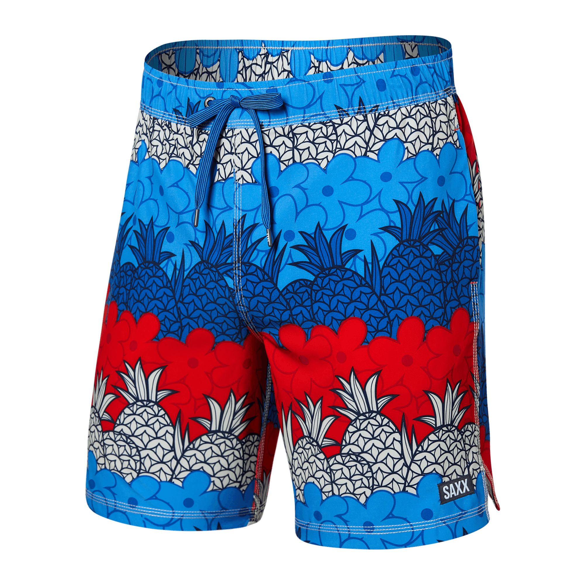 Saxx "Oh Buoy" Pineapple Strata 7" Trunks - Lion's Lair Boutique - 2X, BXL, Fashion, FEB 2023, L, M, S, Saxx, Swimwear, XL - Saxx