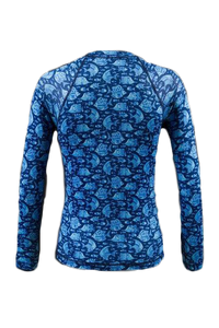 Tormenter Ocean Women's Navy Angelfish Printed Performance Shirt