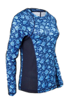 Tormenter Ocean Women's Navy Angelfish Printed Performance Shirt