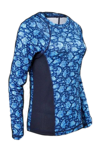 Tormenter Ocean Women's Navy Angelfish Printed Performance Shirt