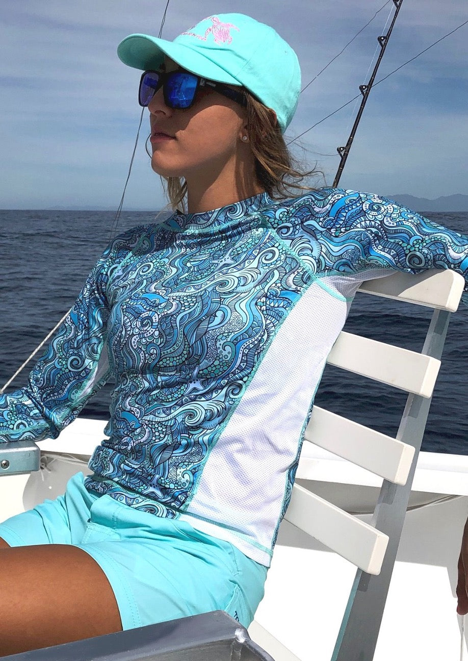 Tormenter Ocean Women's Tide Pool Printed Performance Shirt