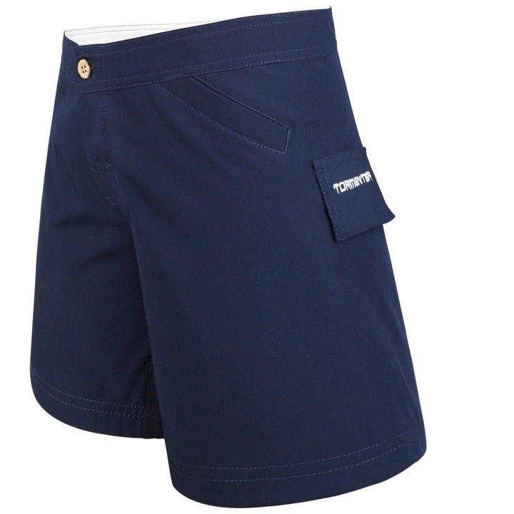 Tormenter Ocean Women's Navy Bermuda Series Yachting Shorts - Lion's Lair Boutique - 10, 12, 14, 2, 4, 6, 8, ALT, BRD, L, M, Navy, S, Solid, Swimwear, XL - Tormenter