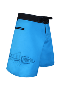 Tormenter Ocean "Waterman" Blue on Blue 5 Pocket Boardshorts - Lion's Lair Boutique - 30, 32, 34, 36, 38, 40, 42, 44, 46, BRD, men, Swimwear - Tormenter