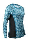 Tormenter Ocean Women's Nautilus Teal Printed Performance Shirt