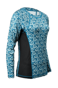 Tormenter Ocean Women's Nautilus Teal Printed Performance Shirt