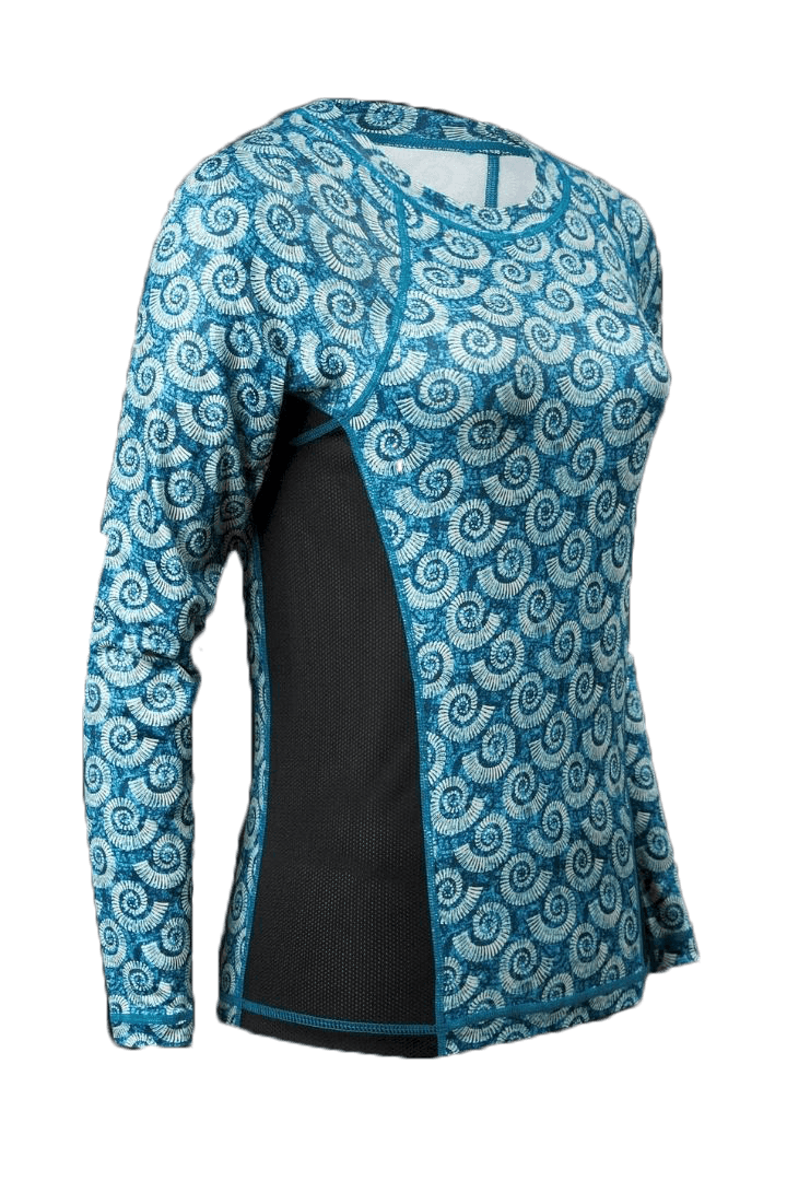 Tormenter Ocean Women's Nautilus Teal Printed Performance Shirt