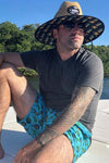 Tormenter Ocean "Mai Tai" Surfing Tikis Volley Swim Shorts
