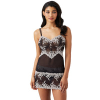 Wacoal "Embrace Lace" Black Chemise - Lion's Lair Boutique - 2X, CHE, continuity, Embrace Lace, L, lingerie, M, S, Wacoal, XL - Wacoal