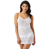 Wacoal "Embrace Lace" White Chemise - Lion's Lair Boutique - 2X, CHE, continuity, Embrace Lace, L, lingerie, M, S, Wacoal, XL - Wacoal