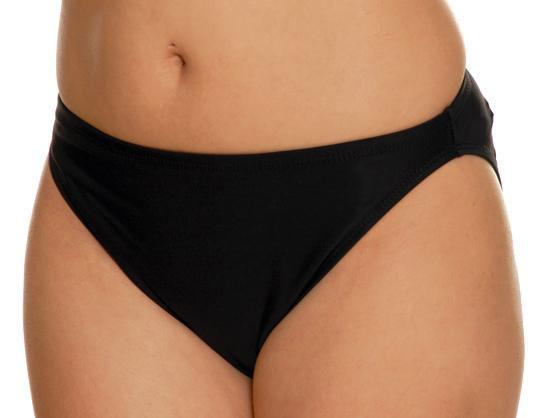 Topanga Black Foxy Brief - Lion's Lair Boutique - 1X, 2X, Black, Bottom, Classic, continuity, L, M, S, Solid, Swimwear, T.H.E., USA, XL - T.H.E Swimwear